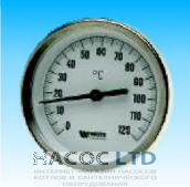 Термометр биметаллический показывающий ( с крепежным винтом) Watts T 63/50