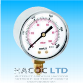 Манометр Watts MG 100/25 1/2 RAD