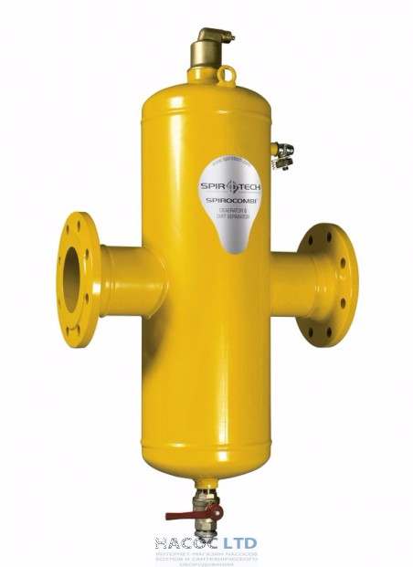 Сепаратор воздуха и шлама Spirotech SpiroCombi Air & Dirt DN100 фланец