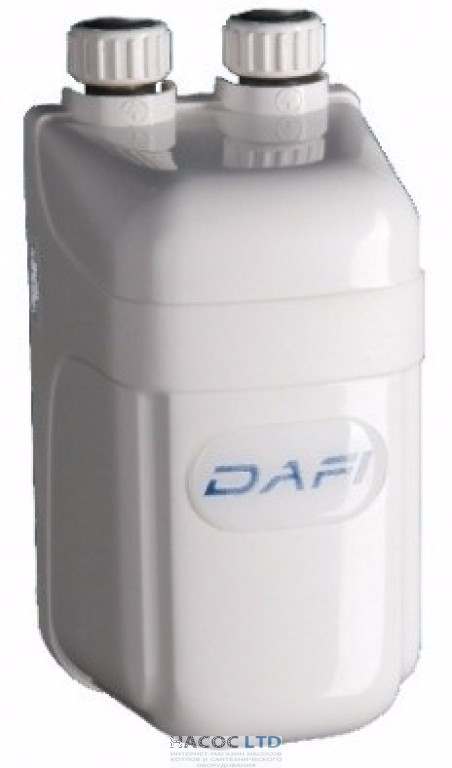 Проточный водонагреватель Dafi с набором для установки до смесителя 3,7 кВт