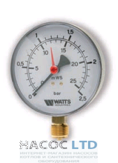 Манометр Watts MYR 100/60
