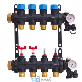 Узел коллекторный Henco на 4 выхода (UFH-0605MDK04)