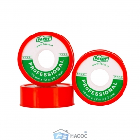 Лента PTFEPRO 0,2х19 мм х 12 м FACOT Италия (TEFPRO01912F)