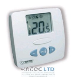Цифровой комнатный термостат с радиоуправлением Watts WFHT-RF LCD