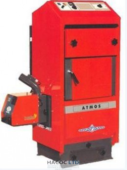 Твердотопливный котел ATMOS AC 25 S (с вентилятором и отводом для горелки на пелеты)