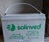 Гелевый аккумулятор Solinved SOL12-100 (12V 100Ah) Deep Cycle GEL